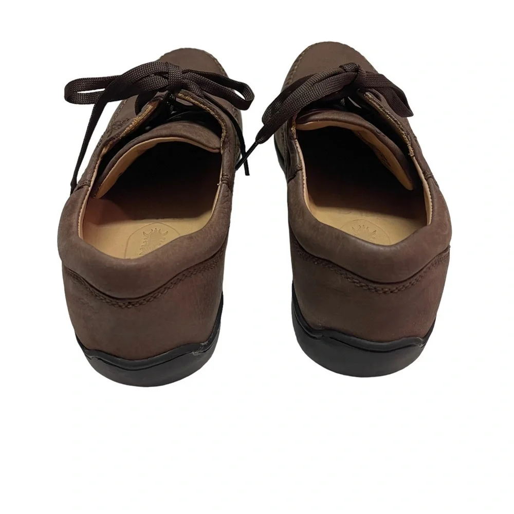 Neil M. Men's Size 8 Shoes Brown Black Leather Comfort Plain Toe USA Oxfords